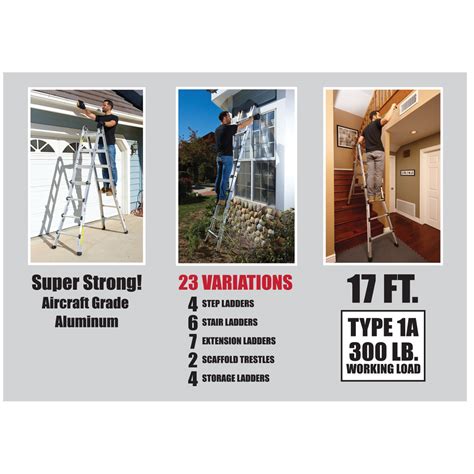 werner ladders 17 foot|17 ft ladders harbor freight.